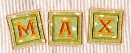 Applique Baby Block Alphabet