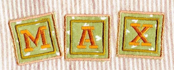Applique Baby Block Alphabet