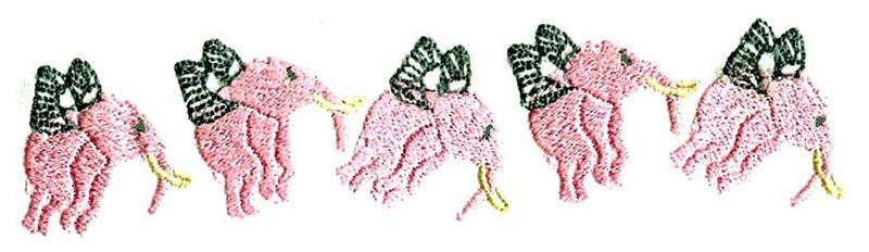 Nursery Borders,Elephants
