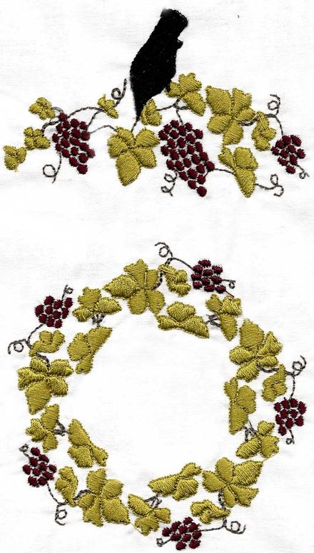 Harvest Borders Grapes
