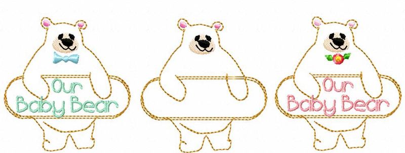 Whimsy Baby Bear Frame