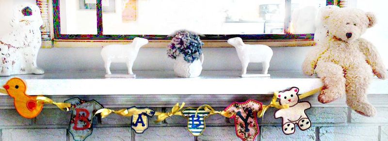 Baby shower baby bunting/garland deal