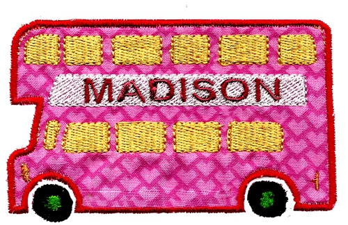Applique Bus in 4 sizes