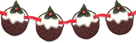 Christmas Pudding Bunting