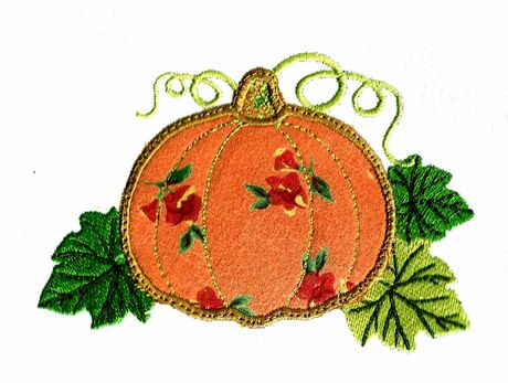 Applique pumpkin in 5 sizes