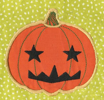 Applique Jack o lantern