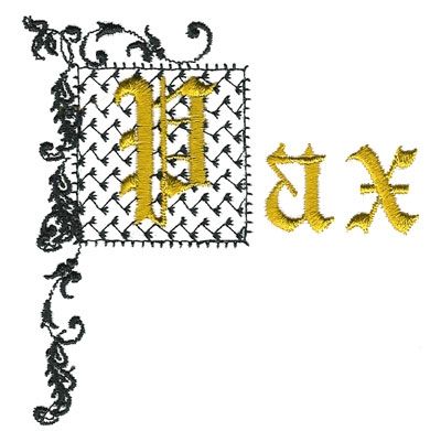 Medieval Blackwork Font