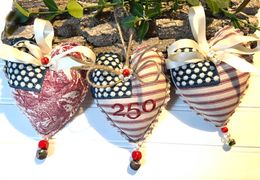 US flag Heart Decoration