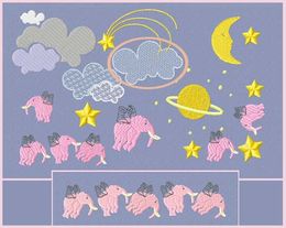Nursery Borders,Elephants