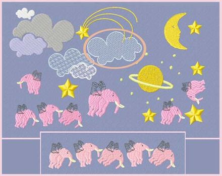 Nursery Borders,Elephants