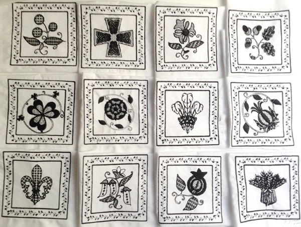 Blackwork Tudor Quilt
