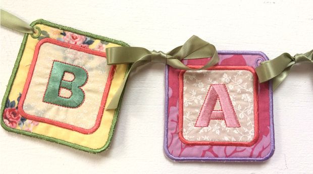 Baby Block Bunting/Garland ABY