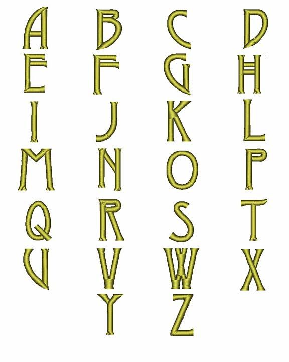 Arts and Crafts monograms