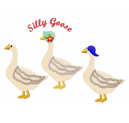 Silly Goose 4" Three geese