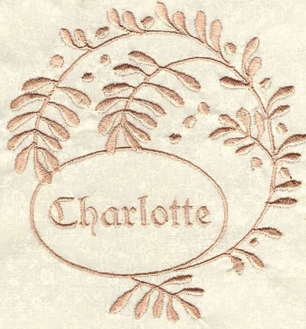 French Whitework Labels 5"