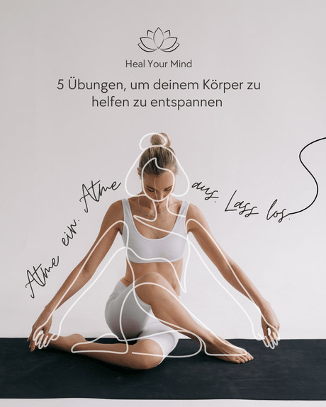 5 Übungen, um deinem Körper zu helfen zu entspannen – kostenloses PDF