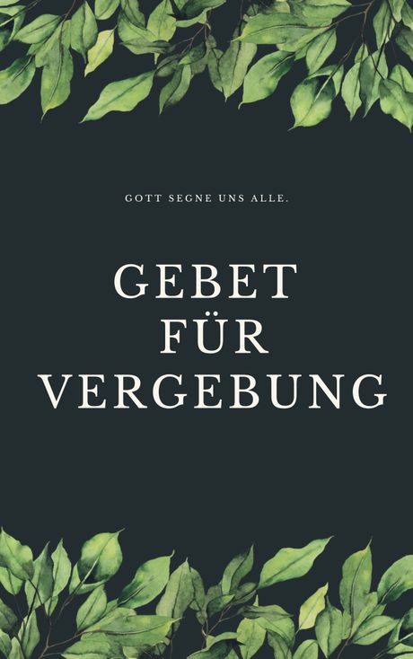 Gebet für Vergebung
