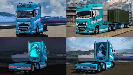 [ETS2] Stebo Daf Xg + Container Trailer