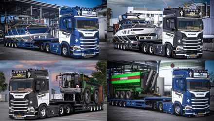 [ETS2] Scania NG 770S V8+FlatBed Trailer