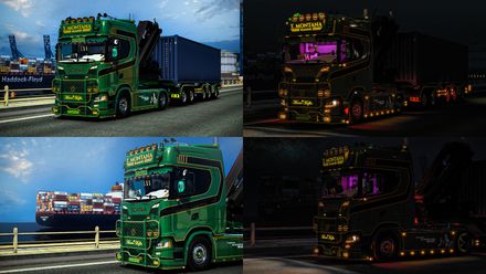 [ETS2] Scania NG S650 T.Montana+Dtec Container Trailer