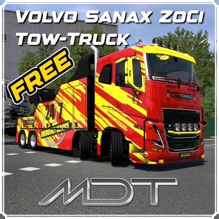 VOLVO SANAX/ZoCi | Wrecker Chassis | FREE SKIN | MDT | ETS2 MOD
