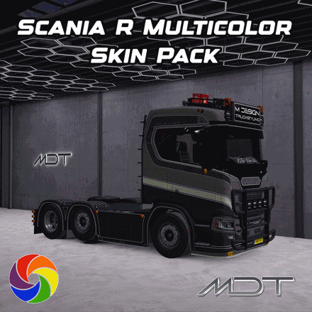 Scania R 2016 Next Gen + SCS trailers | MATTE &amp; GLOSS CHANGEABLE COLORS SKIN | ETS2 MOD