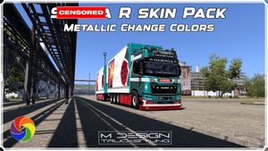 R + EKKERI TANDEM FL METALLIC SKIN PACK MULTICOLORS | ETS2 MOD