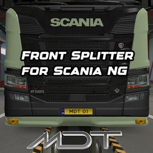 SCANIA NG S&amp;R | FRONT SPLITTER WITH SLOTS | ETS2 MODS