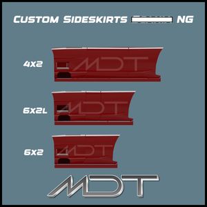 MDT | CUSTOM SIDESKIRTS WITH PIPES FOR NextGen R &amp; S ! ETS2 MOD
