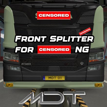 NextGen S&amp;R | FRONT SPLITTER WITH SLOTS | ETS2 MODS