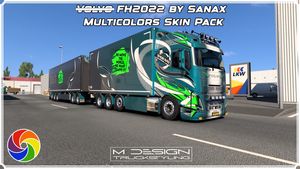 FH2022 by SANAX | DRAGON MULTICOLORS SKIN PACK | MDT | ETS2 MOD