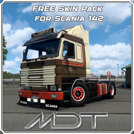 SKIN PACK FOR SCANIA 142 | MDT | ETS2 MOD