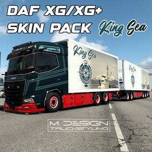 D.A.F 2021 XG/XG+ KING SEA SKIN PACK | EKKERI ADDON | MDT | ETS2 MOD