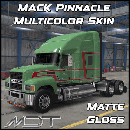 SKIN PACK: EDITABLE MULTICOLOR MATTE &amp; GLOSS FOR MACK PINNACLE | MDT | ATS MOD