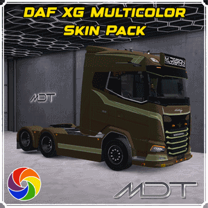 DAF XG+ / JASPER - 4 EDITABLE MULTICOLOR SKINS PACK | MDT | ETS2 MOD