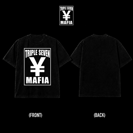 TRIPLE 7 YEN TEE (BLACK) [UNISEX]