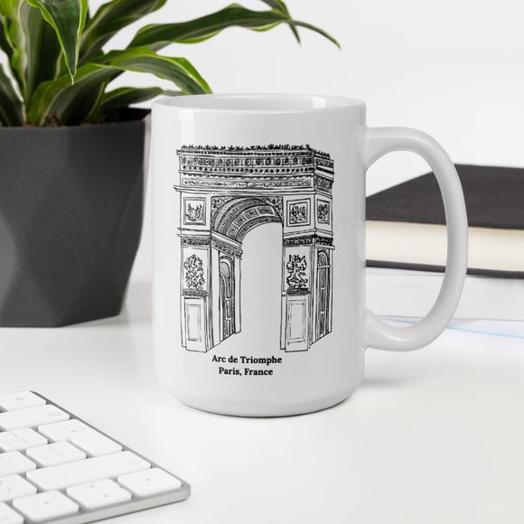 Sketchitecture - Arc de Triomphe - 15oz Mug