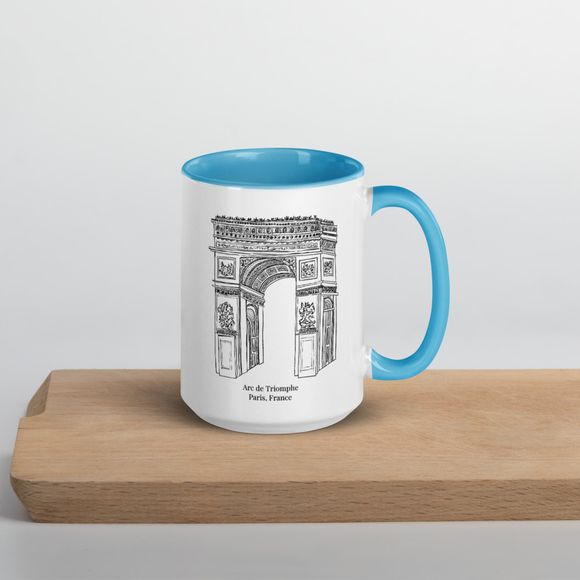 Sketchitecture - Arc de Triomphe - 15oz Colored Mug