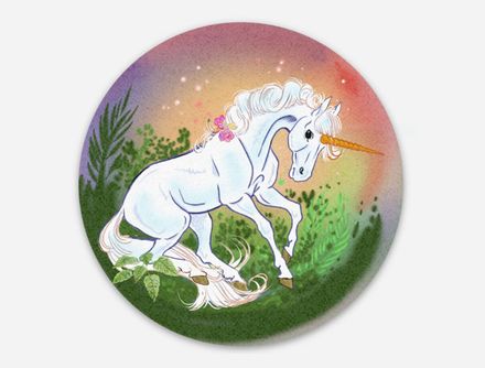 Sticker féerique : La licorne
