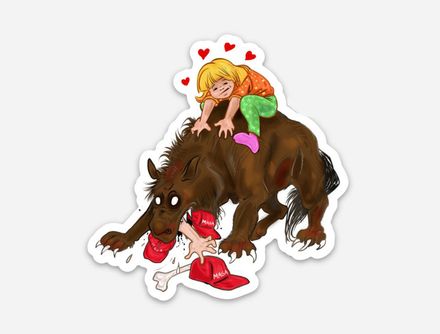 Sticker mordant  : &quot;FLUFFY&quot;