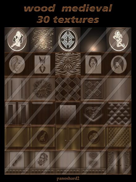wood  medieval 30 textures new pack for imvu creators