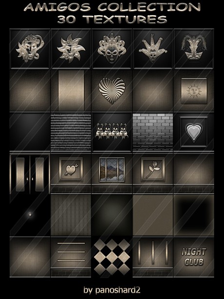 15 textures nails collection uber for imvu