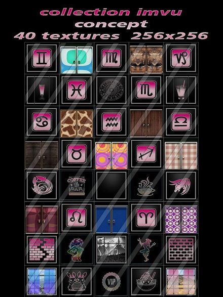 collection imvu concept 40 textures  256x256
