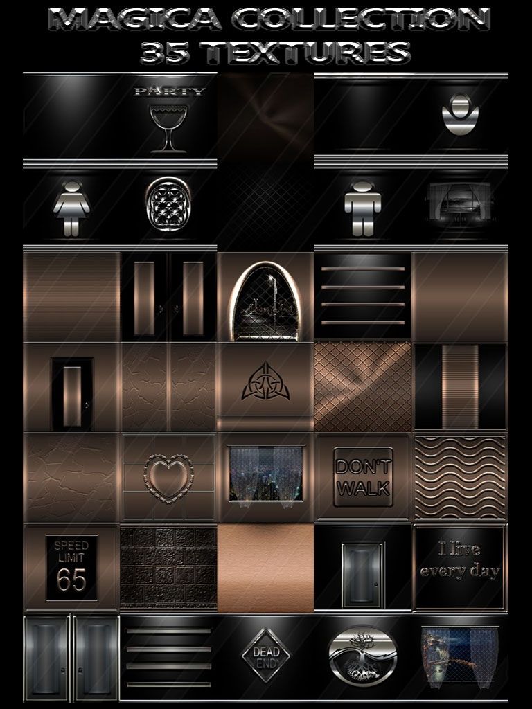 Black top collection 35 textures