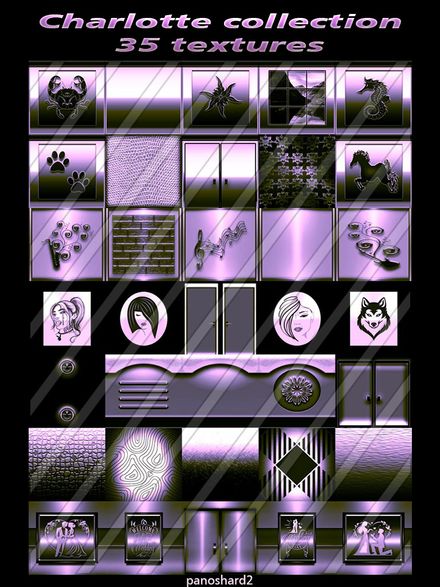 Charlotte collection 35 textures will be sold to five creators