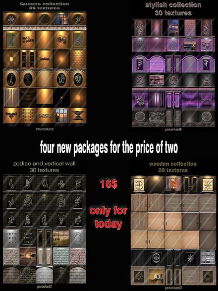 four new packages 120 textures  for the price of two 