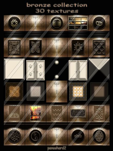 bronze collection 30 textures for imvu 