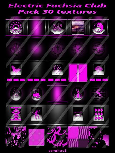 Electric Fuchsia Club Pack 30 textures