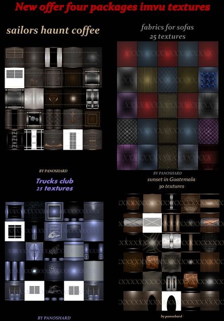 offer four packages  105 imvu textures