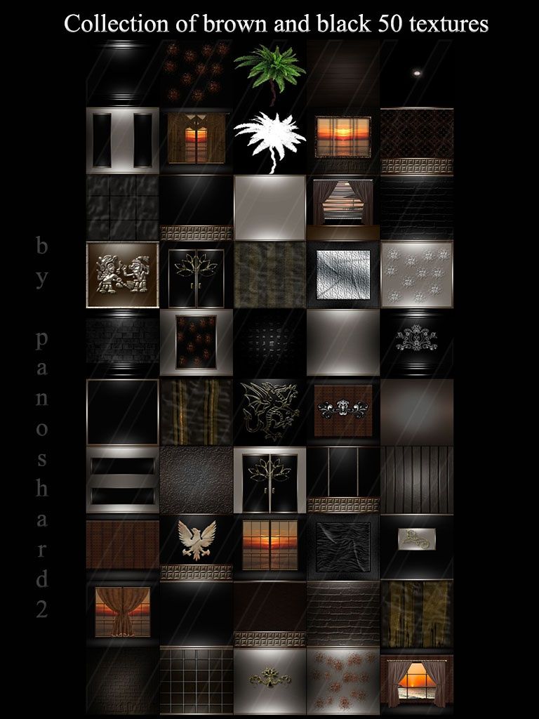 collection black authentic 30 textures for imvu rooms